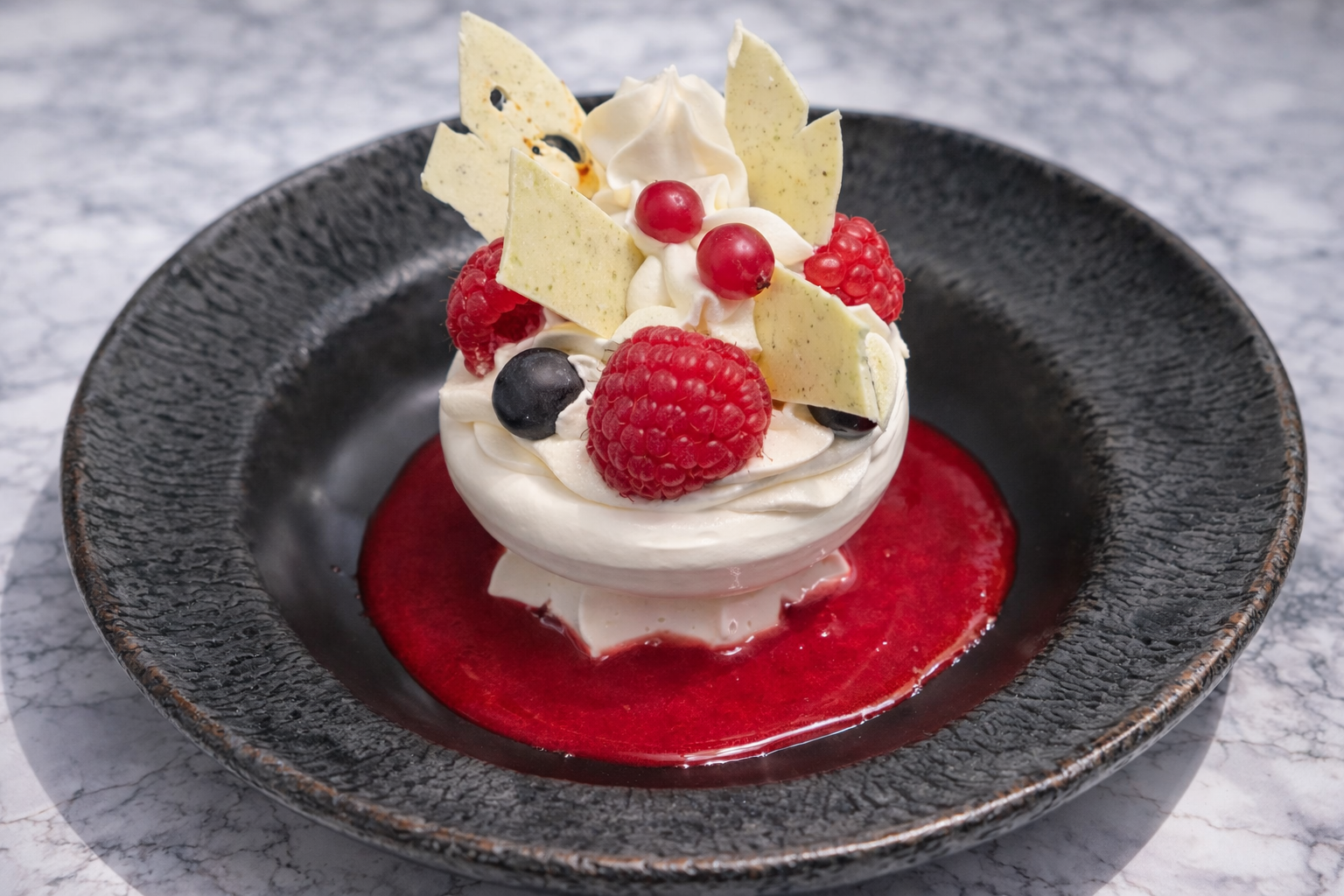 Pizza Nofa — Pavlova dessert maison